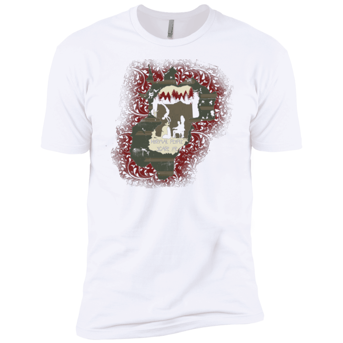 T-Shirts White / YXS Haunted House Boys Premium T-Shirt