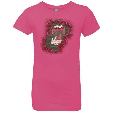 T-Shirts Hot Pink / YXS Haunted House Girls Premium T-Shirt