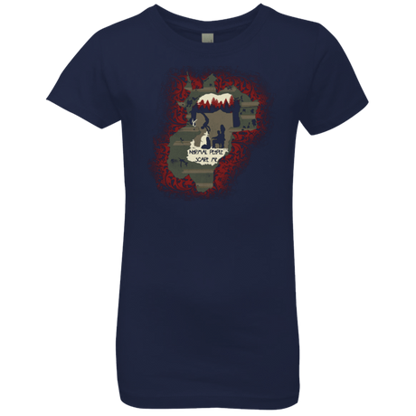 T-Shirts Midnight Navy / YXS Haunted House Girls Premium T-Shirt