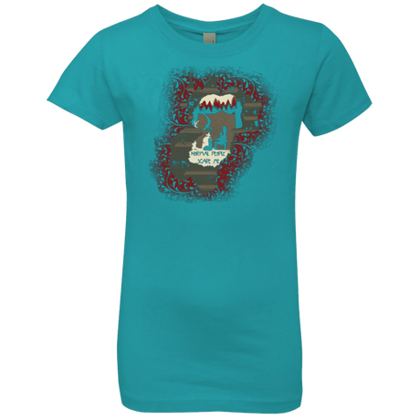 T-Shirts Tahiti Blue / YXS Haunted House Girls Premium T-Shirt