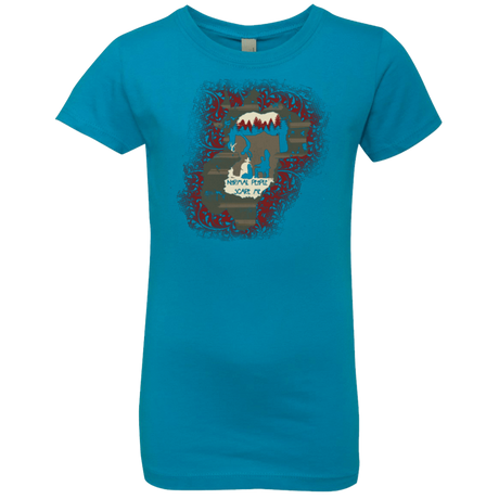 T-Shirts Turquoise / YXS Haunted House Girls Premium T-Shirt