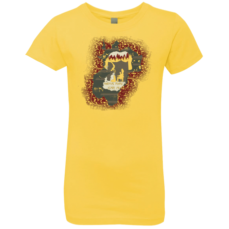 T-Shirts Vibrant Yellow / YXS Haunted House Girls Premium T-Shirt