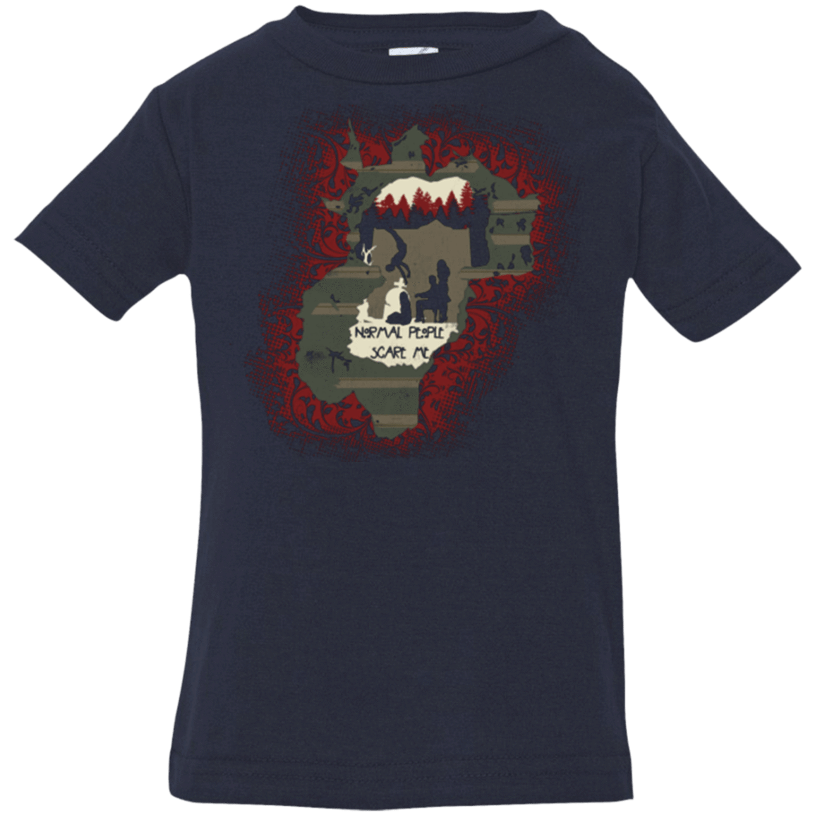 T-Shirts Navy / 6 Months Haunted House Infant PremiumT-Shirt