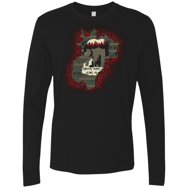 T-Shirts Black / Small Haunted House Men's Premium Long Sleeve