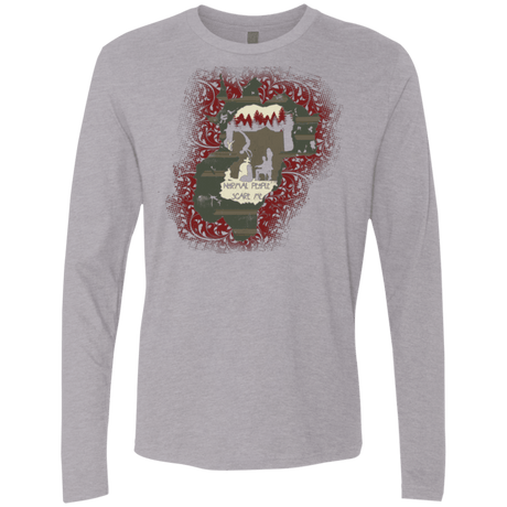 T-Shirts Heather Grey / Small Haunted House Men's Premium Long Sleeve