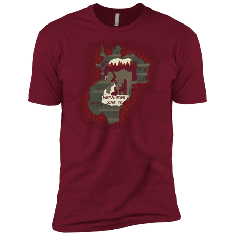 T-Shirts Cardinal / X-Small Haunted House Men's Premium T-Shirt