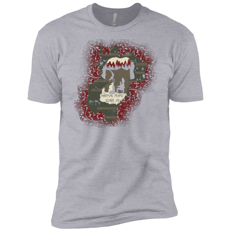 T-Shirts Heather Grey / X-Small Haunted House Men's Premium T-Shirt