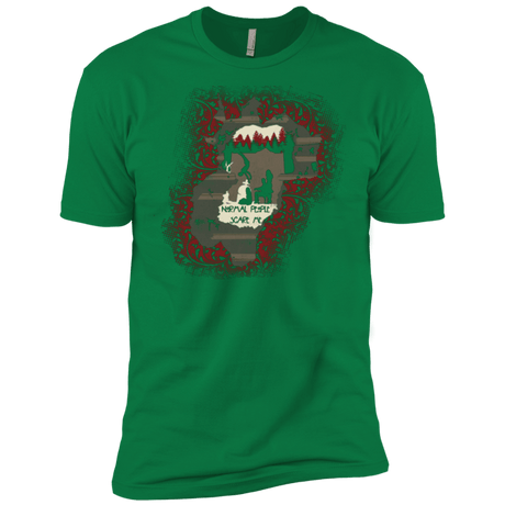 T-Shirts Kelly Green / X-Small Haunted House Men's Premium T-Shirt