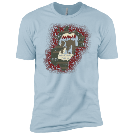 T-Shirts Light Blue / X-Small Haunted House Men's Premium T-Shirt