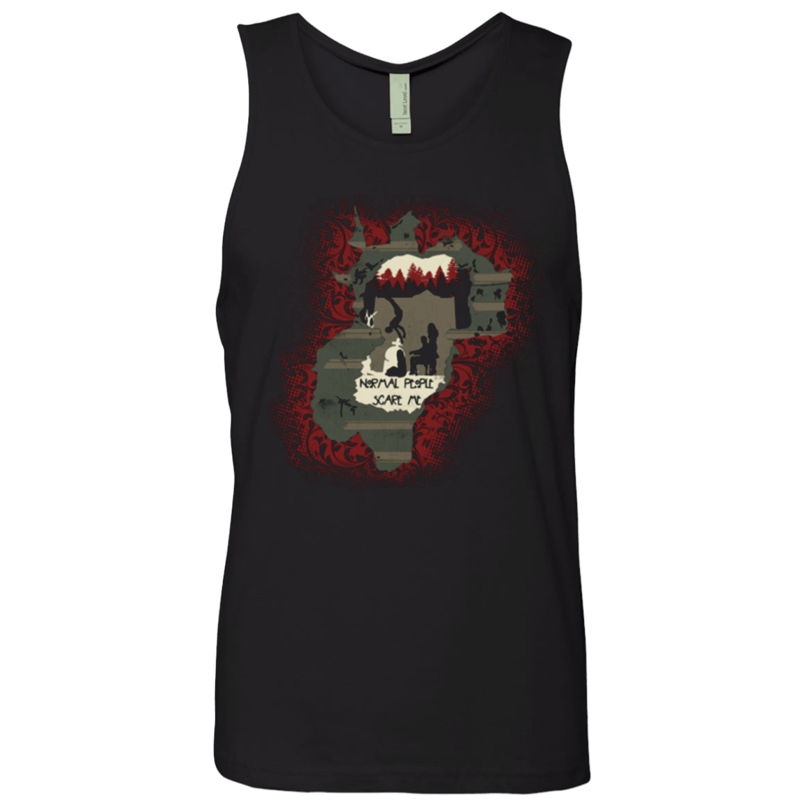 T-Shirts Black / Small Haunted House Men's Premium Tank Top