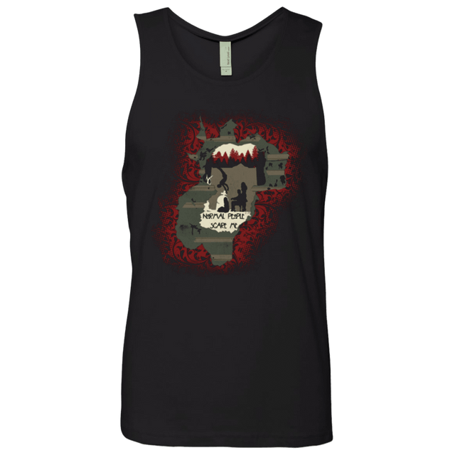 T-Shirts Black / Small Haunted House Men's Premium Tank Top