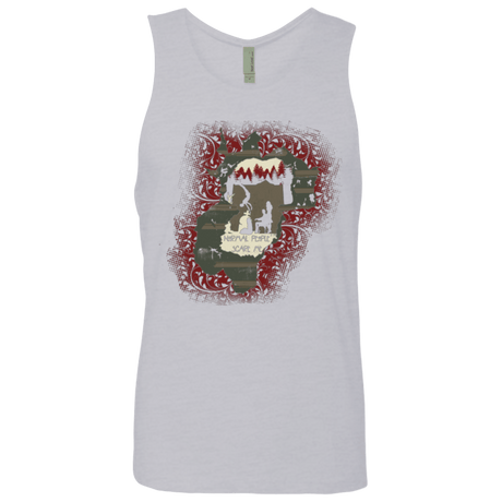 T-Shirts Heather Grey / Small Haunted House Men's Premium Tank Top