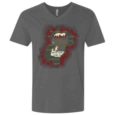 T-Shirts Heavy Metal / X-Small Haunted House Men's Premium V-Neck