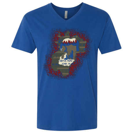 T-Shirts Royal / X-Small Haunted House Men's Premium V-Neck