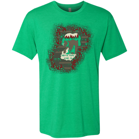 T-Shirts Envy / Small Haunted House Men's Triblend T-Shirt