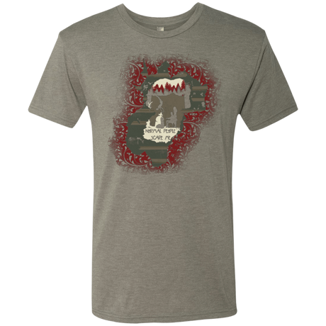 T-Shirts Venetian Grey / Small Haunted House Men's Triblend T-Shirt