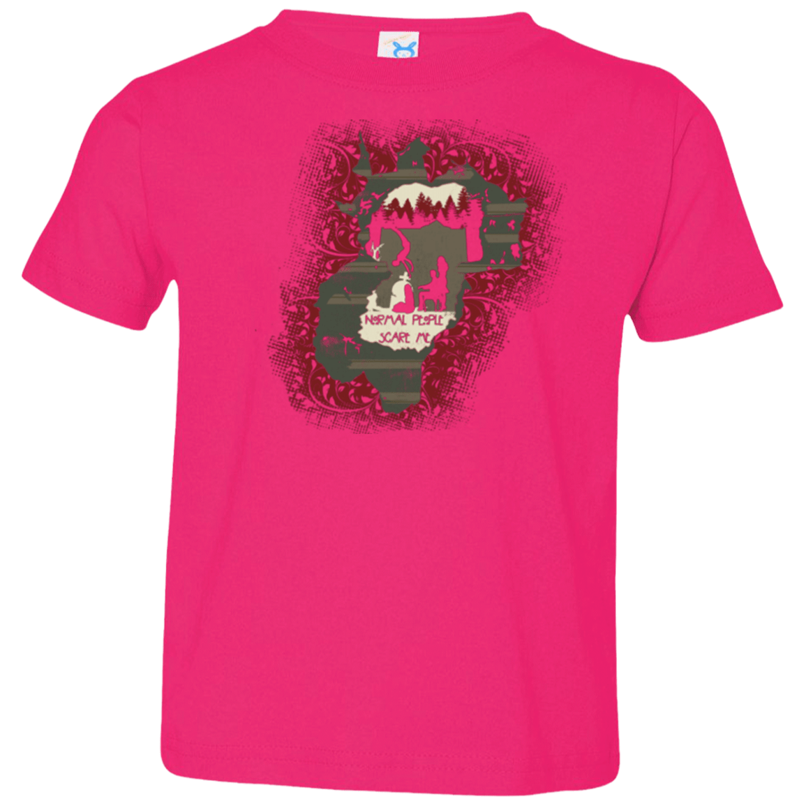 T-Shirts Hot Pink / 2T Haunted House Toddler Premium T-Shirt