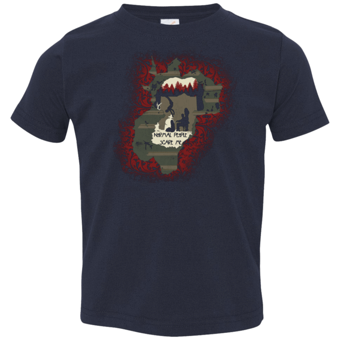 T-Shirts Navy / 2T Haunted House Toddler Premium T-Shirt