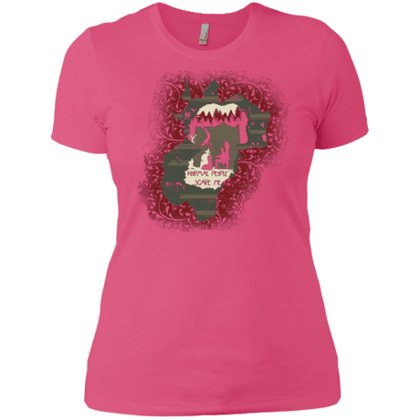 T-Shirts Hot Pink / X-Small Haunted House Women's Premium T-Shirt