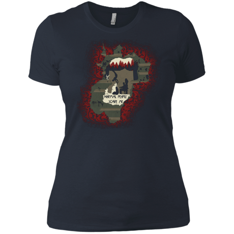 T-Shirts Indigo / X-Small Haunted House Women's Premium T-Shirt
