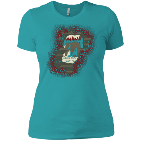 T-Shirts Tahiti Blue / X-Small Haunted House Women's Premium T-Shirt