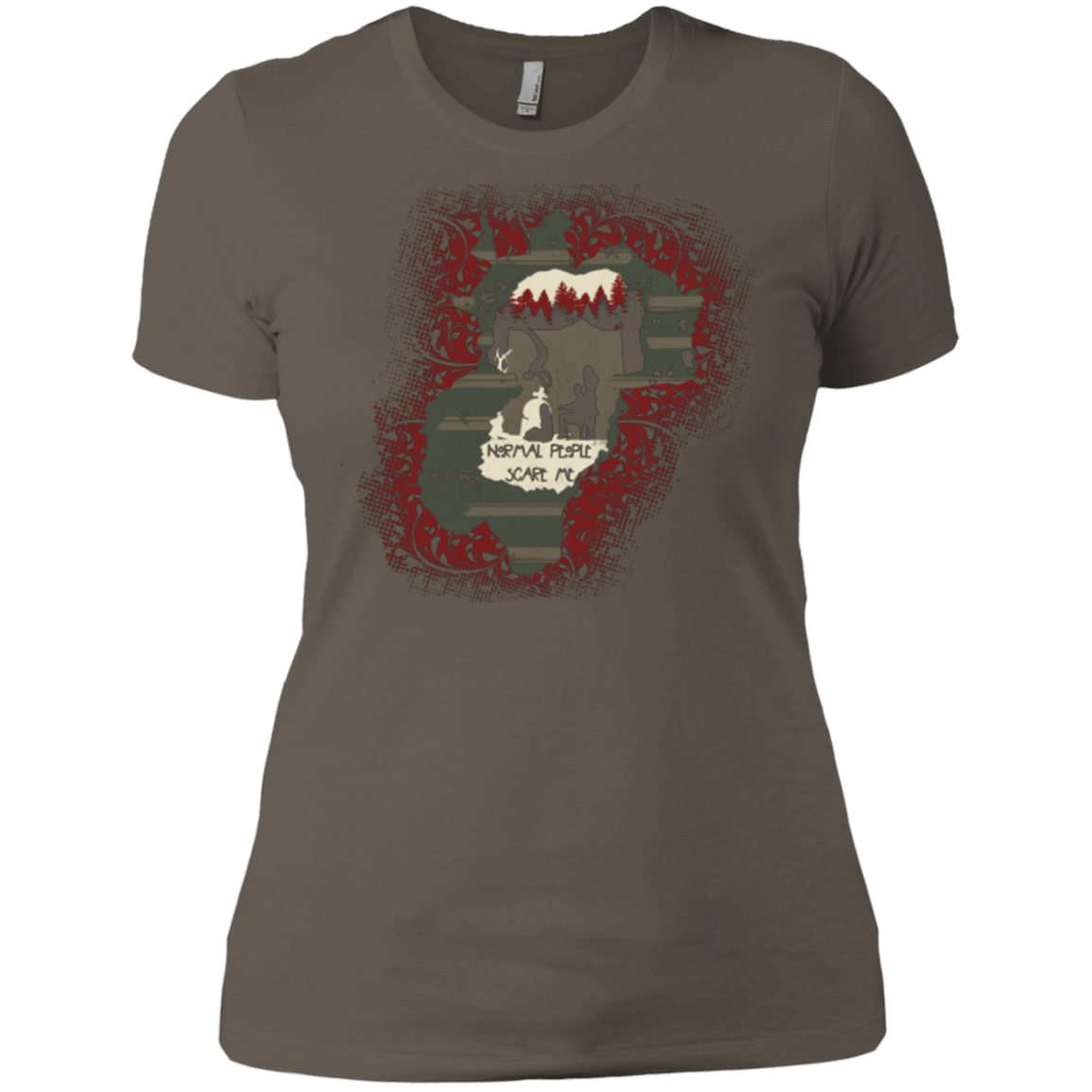 T-Shirts Warm Grey / X-Small Haunted House Women's Premium T-Shirt