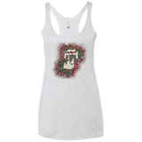 T-Shirts Heather White / X-Small Haunted House Women's Triblend Racerback Tank