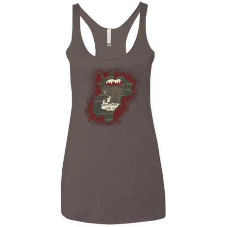 T-Shirts Macchiato / X-Small Haunted House Women's Triblend Racerback Tank