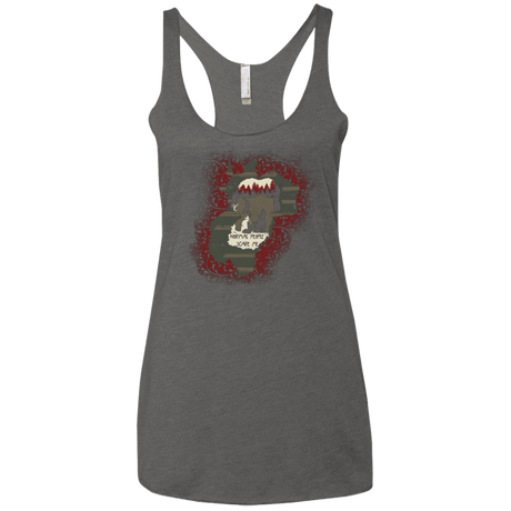 T-Shirts Premium Heather / X-Small Haunted House Women's Triblend Racerback Tank