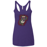 T-Shirts Purple / X-Small Haunted House Women's Triblend Racerback Tank