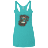 T-Shirts Tahiti Blue / X-Small Haunted House Women's Triblend Racerback Tank