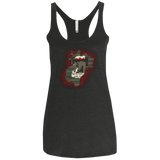 T-Shirts Vintage Black / X-Small Haunted House Women's Triblend Racerback Tank