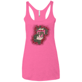T-Shirts Vintage Pink / X-Small Haunted House Women's Triblend Racerback Tank