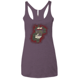 T-Shirts Vintage Purple / X-Small Haunted House Women's Triblend Racerback Tank