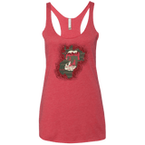 T-Shirts Vintage Red / X-Small Haunted House Women's Triblend Racerback Tank