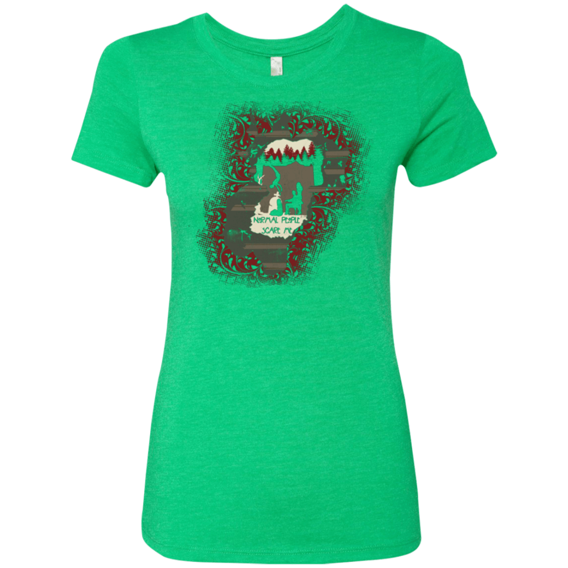 T-Shirts Envy / Small Haunted House Women's Triblend T-Shirt