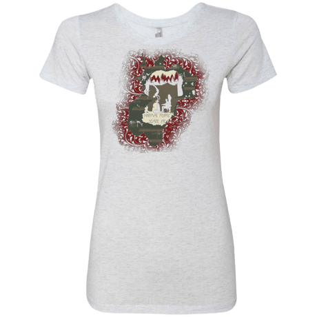T-Shirts Heather White / Small Haunted House Women's Triblend T-Shirt