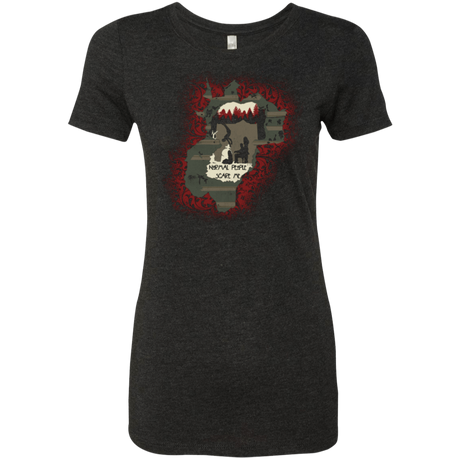 T-Shirts Vintage Black / Small Haunted House Women's Triblend T-Shirt