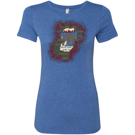 T-Shirts Vintage Royal / Small Haunted House Women's Triblend T-Shirt