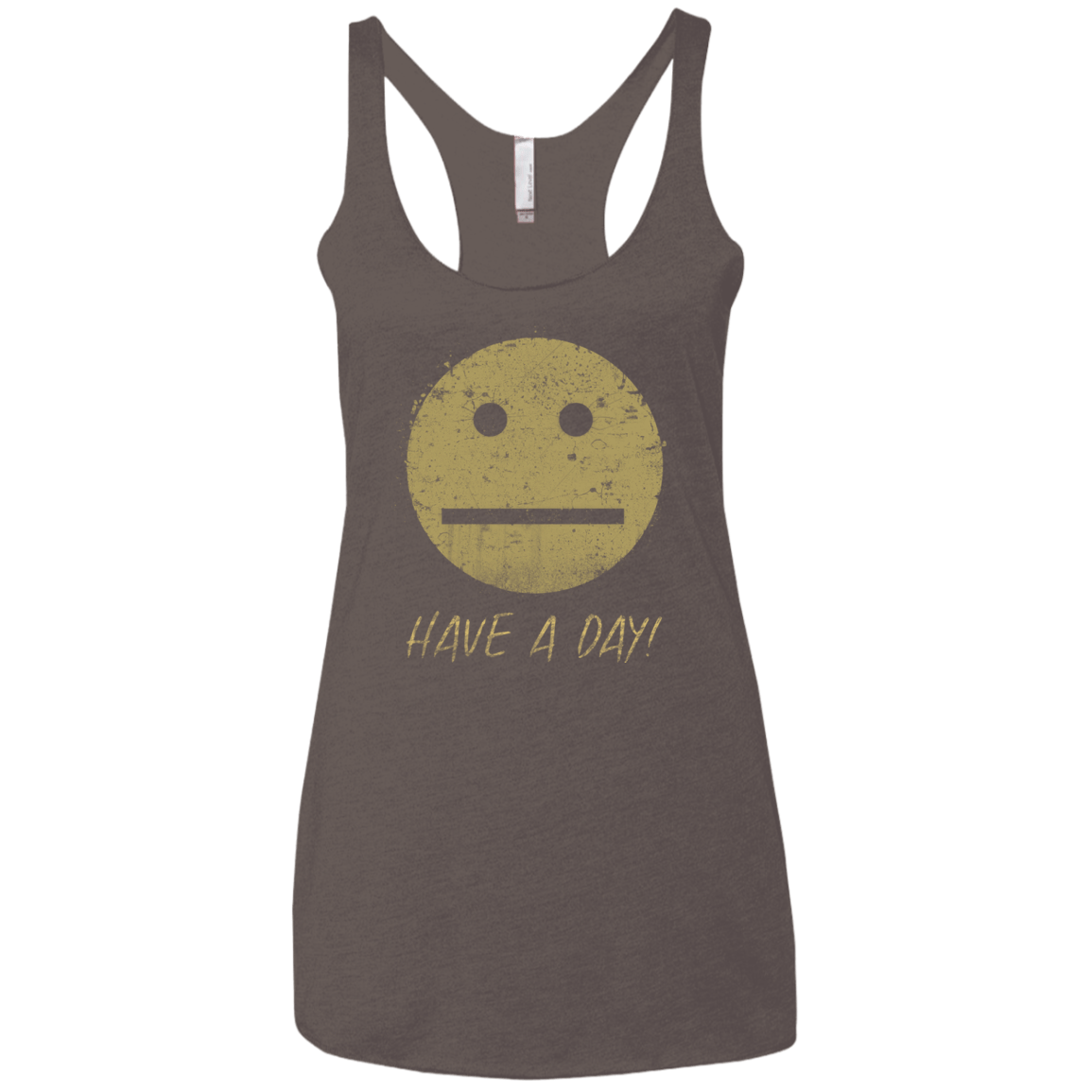T-Shirts Macchiato / X-Small Have A Day Women's Triblend Racerback Tank