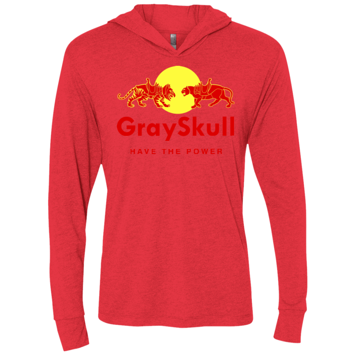 T-Shirts Vintage Red / X-Small Have the power Triblend Long Sleeve Hoodie Tee