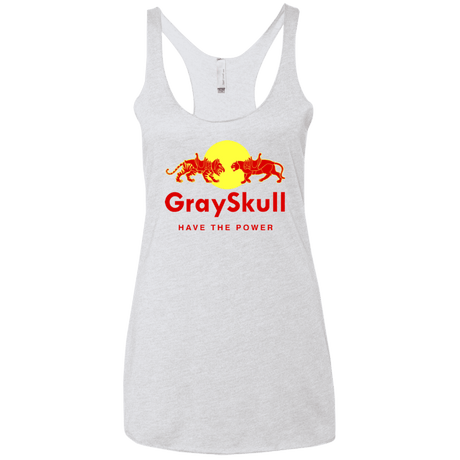 T-Shirts Heather White / X-Small Have the power Women's Triblend Racerback Tank