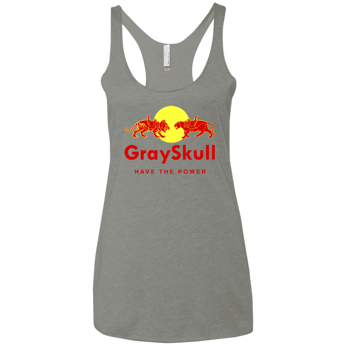 T-Shirts Venetian Grey / X-Small Have the power Women's Triblend Racerback Tank