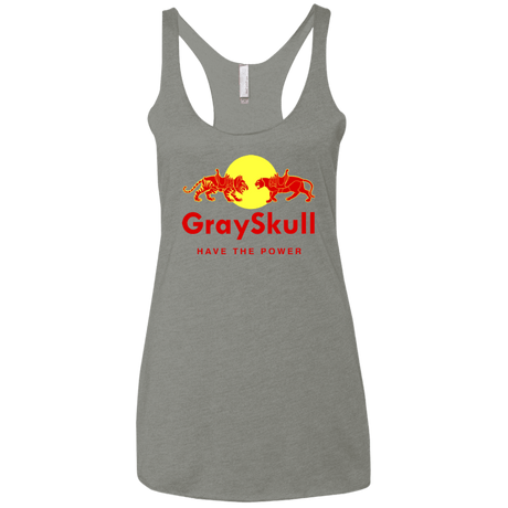 T-Shirts Venetian Grey / X-Small Have the power Women's Triblend Racerback Tank