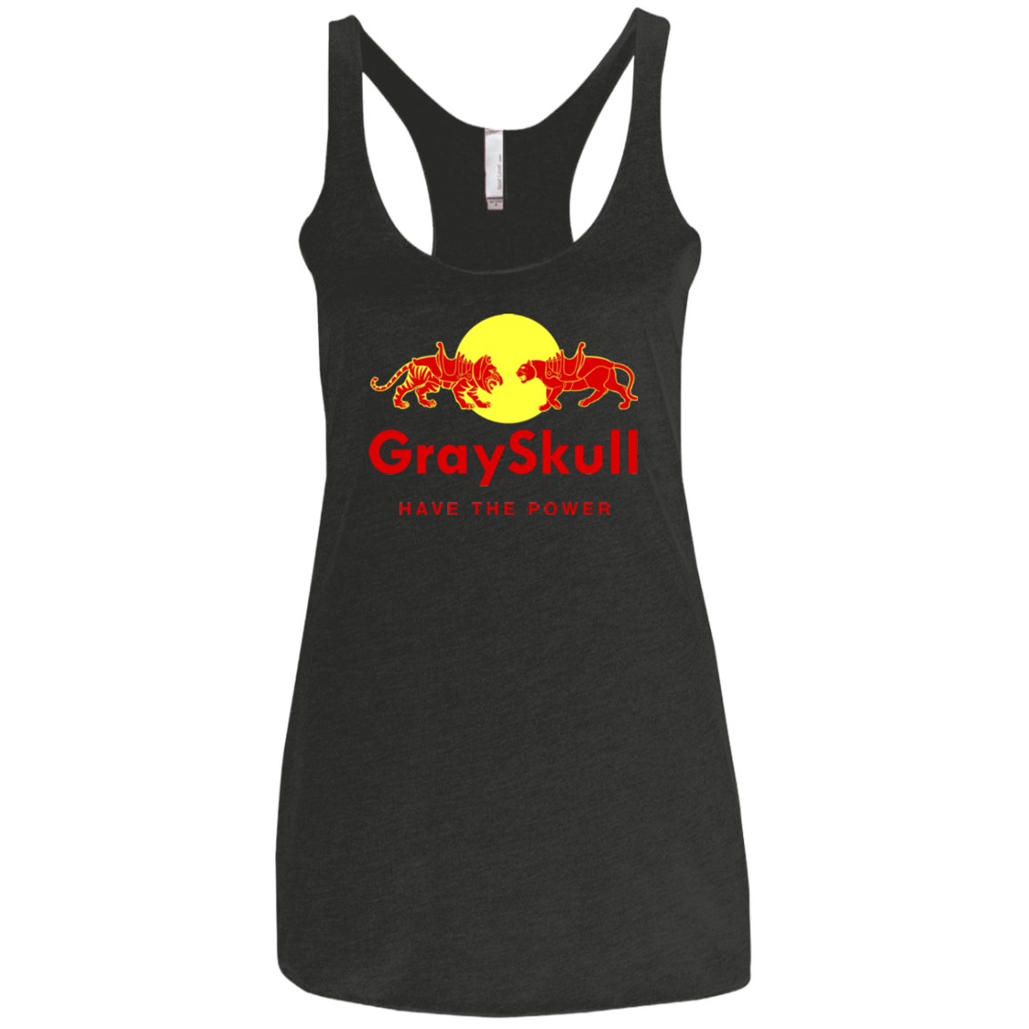Have the power Women's Triblend Racerback Tank