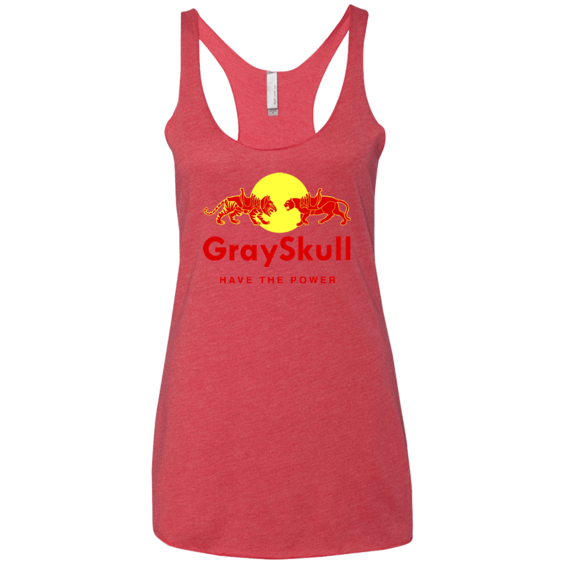 T-Shirts Vintage Red / X-Small Have the power Women's Triblend Racerback Tank