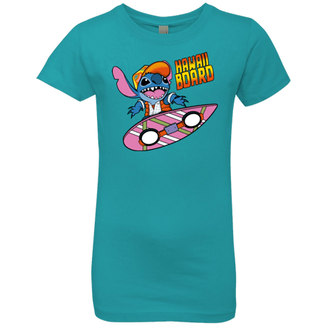 T-Shirts Tahiti Blue / YXS Hawaii Board Girls Premium T-Shirt