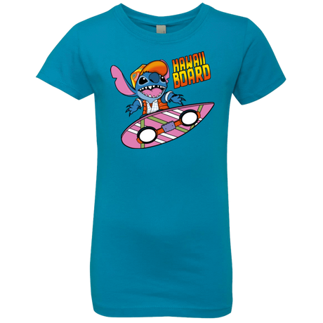 T-Shirts Turquoise / YXS Hawaii Board Girls Premium T-Shirt