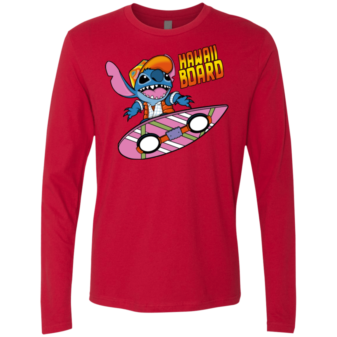 T-Shirts Red / Small Hawaii Board Men's Premium Long Sleeve