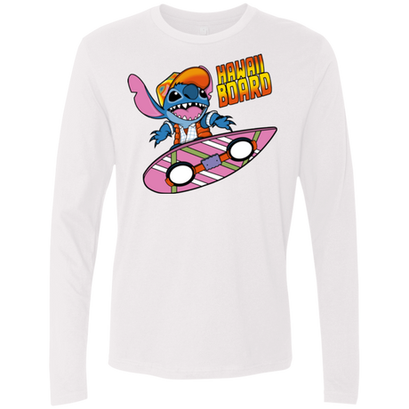 T-Shirts White / Small Hawaii Board Men's Premium Long Sleeve
